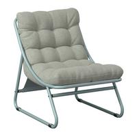 Loungesessel Ottawa - Weiß/Grün, MODERN, Textil/Metall (68/36/65cm) - Beldano