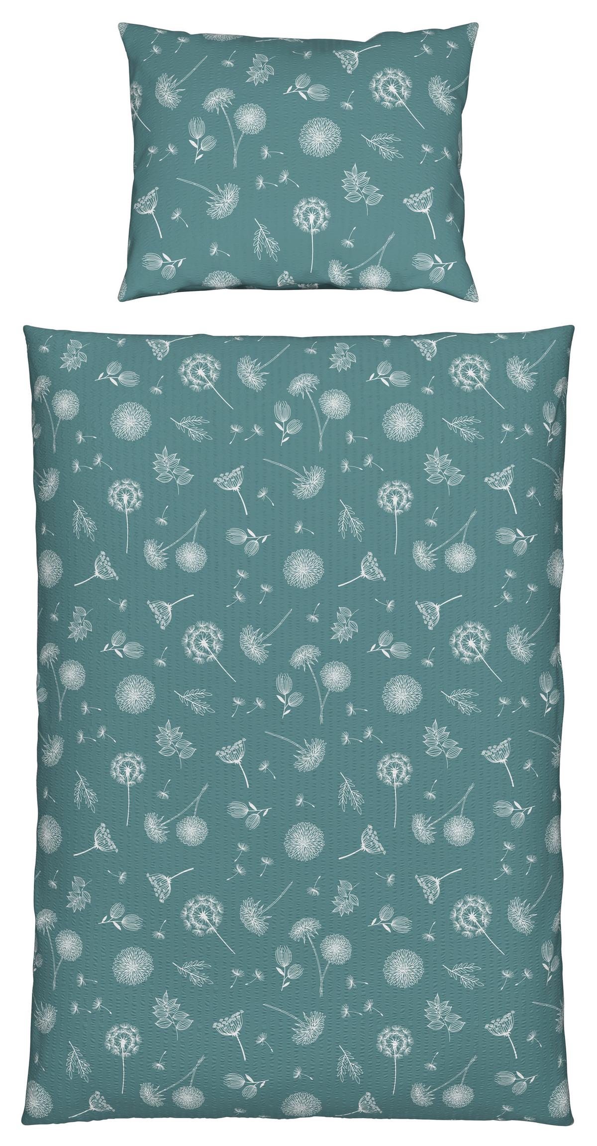 Posteľná bielizeň Pusteblume, 70/90 140/200cm - modrá, Konventionell, textil (140/200cm) - Modern Living
