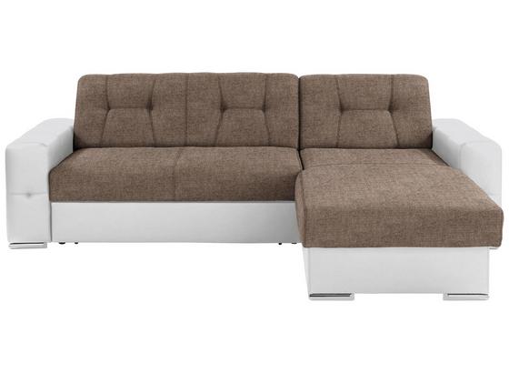 Sedací Souprava Fulton - bílá/hnědá, Basics (260/160cm) Sedací Souprava Fulton - bílá/hnědá, Basics (260/160cm)