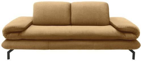 2,5-sitzer Looks Xiii Messingfarben - Messingfarben/Schwarz, Design, Textil (224 (284)/83 (110)/98cm) - LOOKS by W.Joop