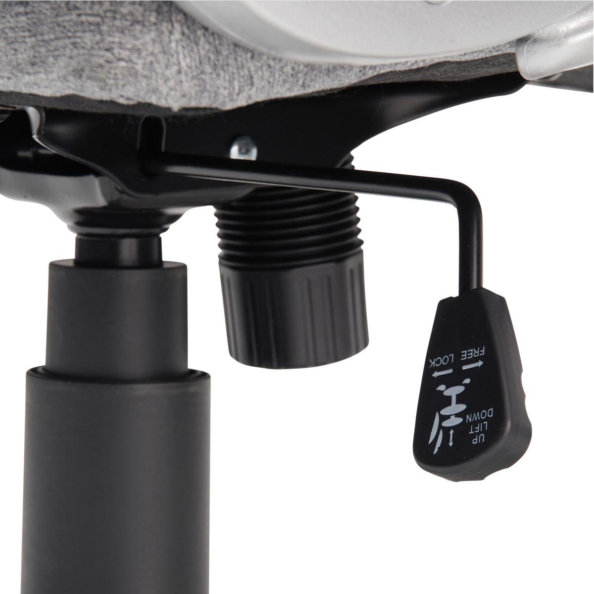 Drehstuhl Orleans - Silberfarben/Hellgrau, LIFESTYLE, Kunststoff/Textil (61/109-119/71cm) - MID.YOU