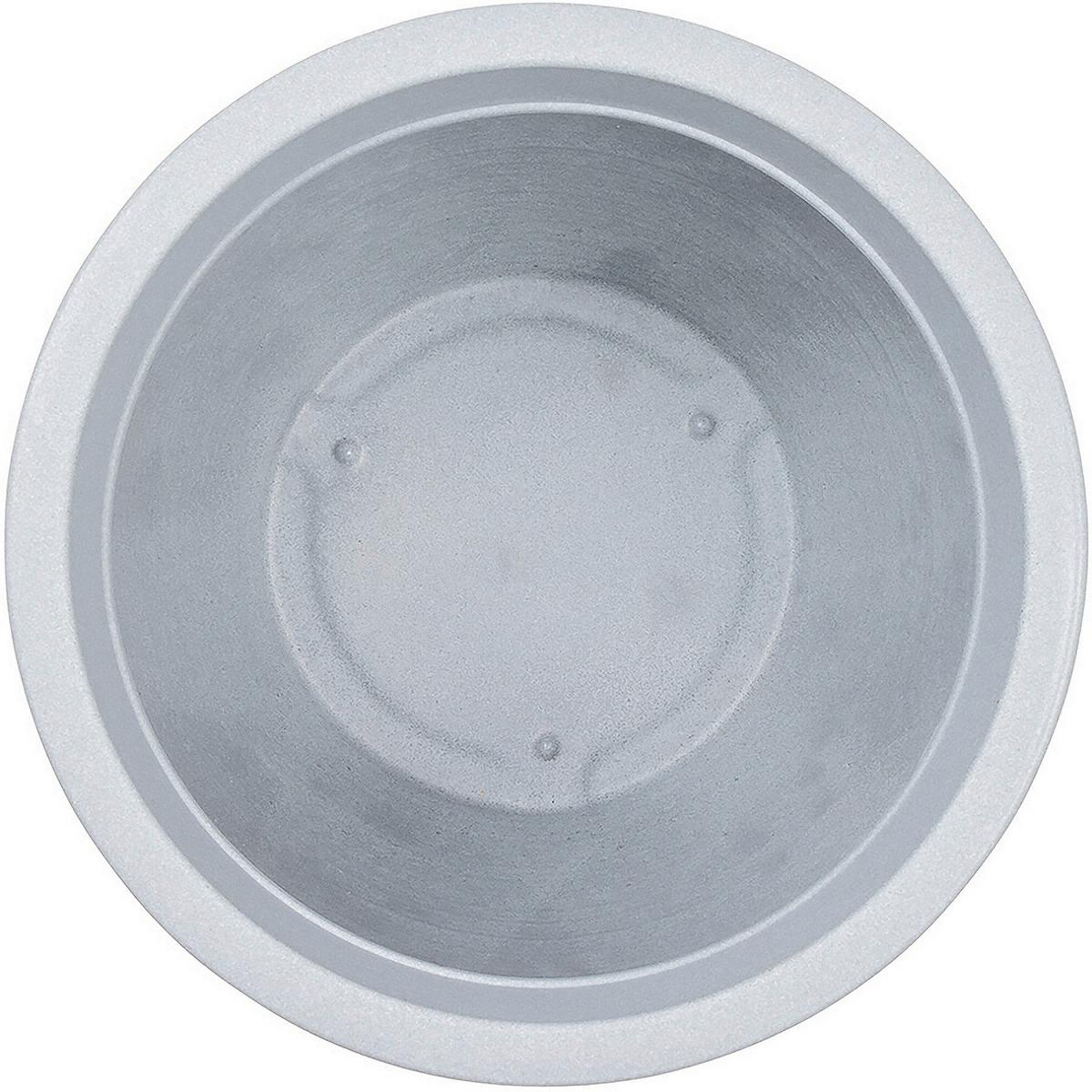 Pflanzentopf Grau D: 43 cm - Grau, Basics, Kunststoff (43/36cm) - Siena Garden