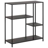 REGÁLOVÝ DÍL NEWCASTLE Š: 79,5 cm - černá, Konvenční, kov (79,5/86/30cm) - MID.YOU