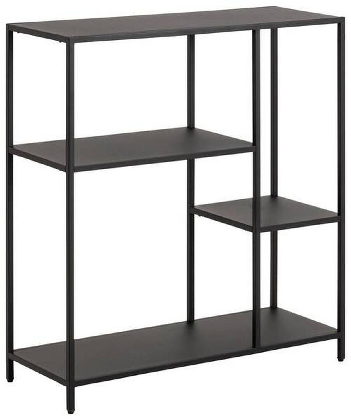 REGÁLOVÝ DÍL NEWCASTLE Š: 79,5 cm - černá, Konvenční, kov (79,5/86/30cm) - MID.YOU