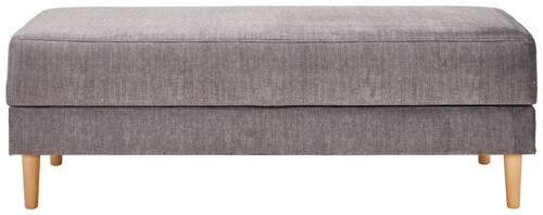 Hocker Freda Mit Stauraum Velours Grau H: 48 Cm - Naturfarben/Grau, MODERN, Textil (135/48/57cm) - Max Winzer