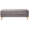 Hocker Freda Mit Stauraum Velours Grau H: 48 Cm - Naturfarben/Grau, MODERN, Textil (135/48/57cm) - Max Winzer