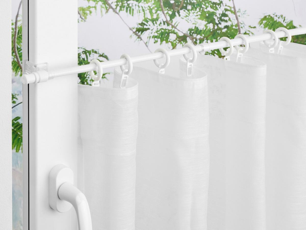 VITRÁŽNÍ TYČKA Aura, 85-135 cm - bílá, plast (85-135cm) - Modern Living