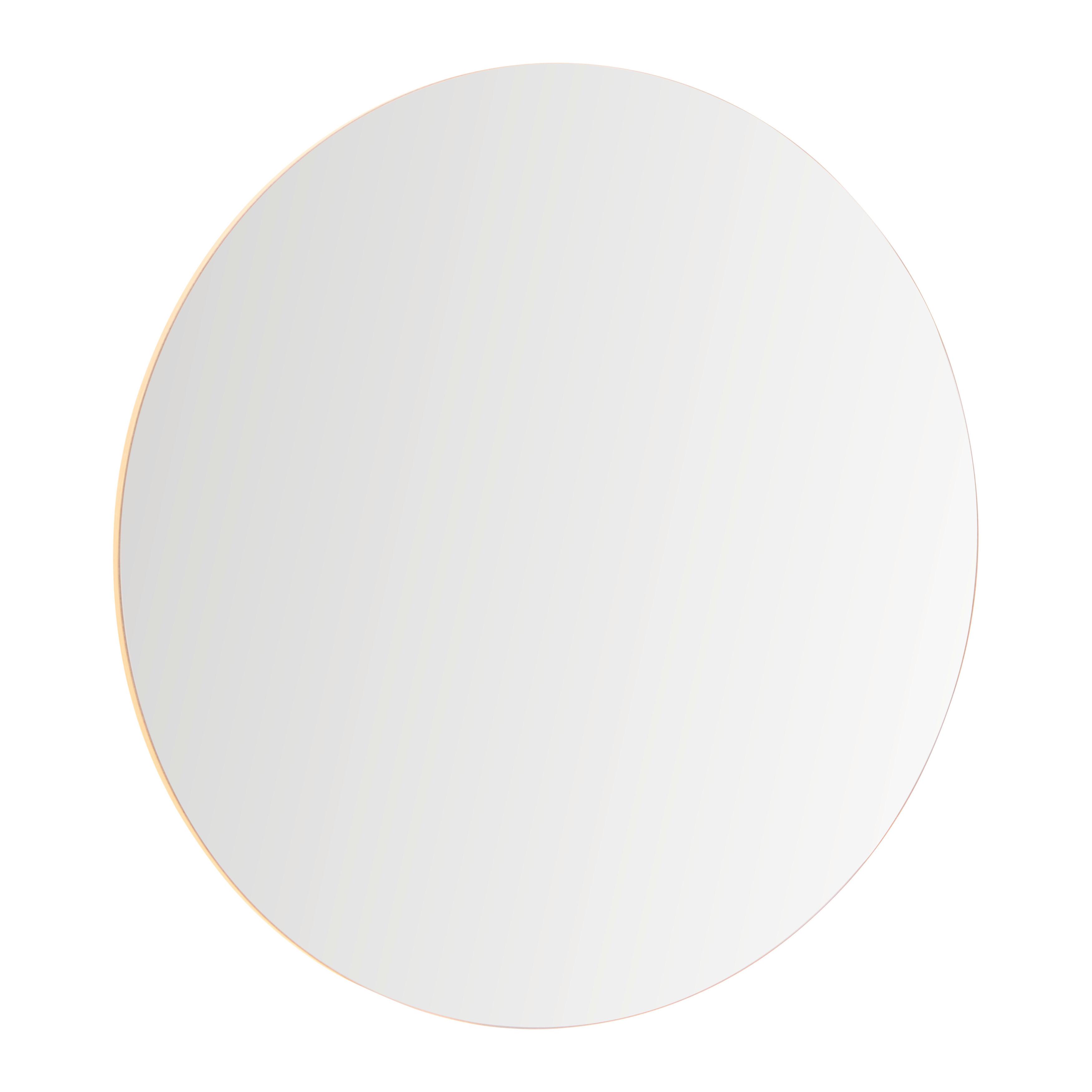 Zrkadlo s LED osvetlením PISA Ø ca. 80cm - Modern, kompozitné drevo (80/5cm) - Mömax