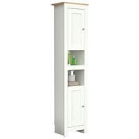 HOCHSCHRANK Balusa Weiß/Eiche Dekor B:42cm - Honigeiche/Eichefarben, MODERN, Holzwerkstoff (42/180/30cm) - MID.YOU