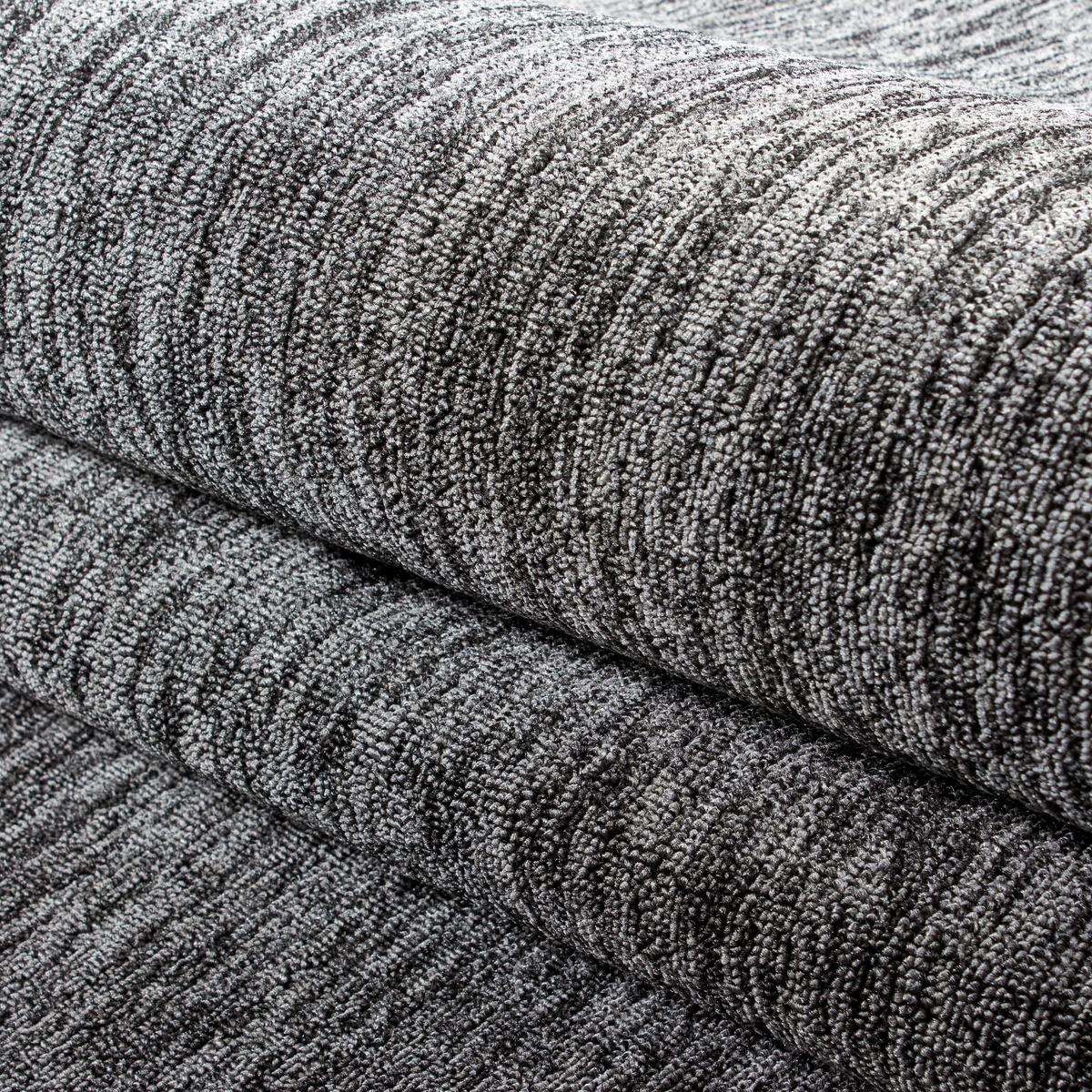 Webteppich Grau Nizza 200x290 cm - Grau, KONVENTIONELL, Textil (200/290cm)