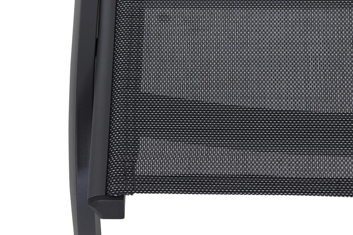 Gartenhocker Metall/Kunststoff Anthrazit Wetterfest - Anthrazit, KONVENTIONELL, Kunststoff/Metall (52/45/52cm) - Siena Garden