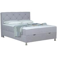 Box-ágy Black Diamond - világosszürke, Design, textil (160/200cm) - Modern Living