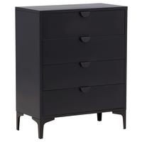 Lowboard Piring Schwarz B: 78 cm - Schwarz, Design, Metall (78/98/40cm) - Livetastic