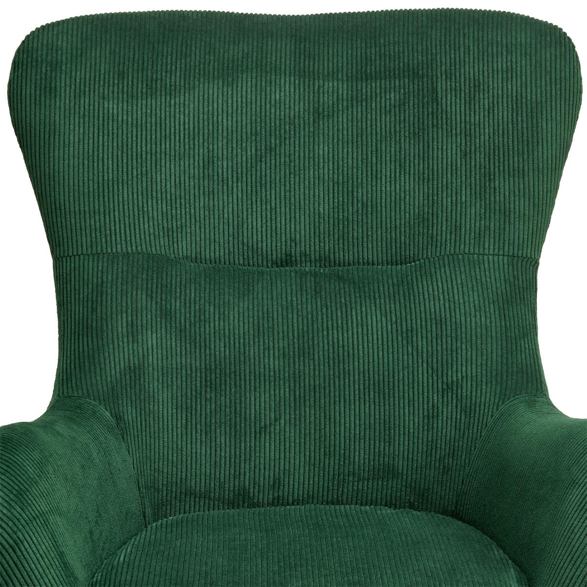 Schaukelsessel Rocking Scandi - Schwarz/Naturfarben, MODERN, Textil/Metall (75/102/80cm) - MID.YOU