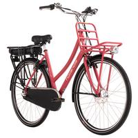 E-bike City Damen Carry On 28 Zoll 120 Km - Rot, Basics, Metall (180/70/100cm)
