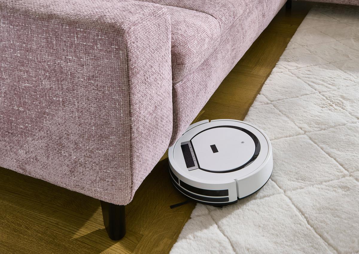 Rohová sedačka LANDO, pravá, ružová ženilka PIA,s funkciami - čierna/ružová, Modern, kov/textil (289/197cm) - Premium Living