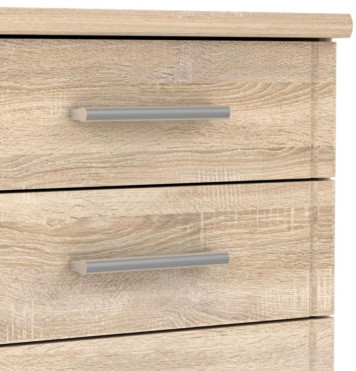 Nachtkästchen Gloria B: 45 Cm - Sonoma Eiche, Basics, Holzwerkstoff/Kunststoff (45.2/45.9/35.1cm)