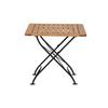 Gartentisch Klappbar Robinienholz/metall L 80 Cm - Robinienfarben/Schwarz, KONVENTIONELL, Holz/Metall (80/80/78cm) - Siena Garden