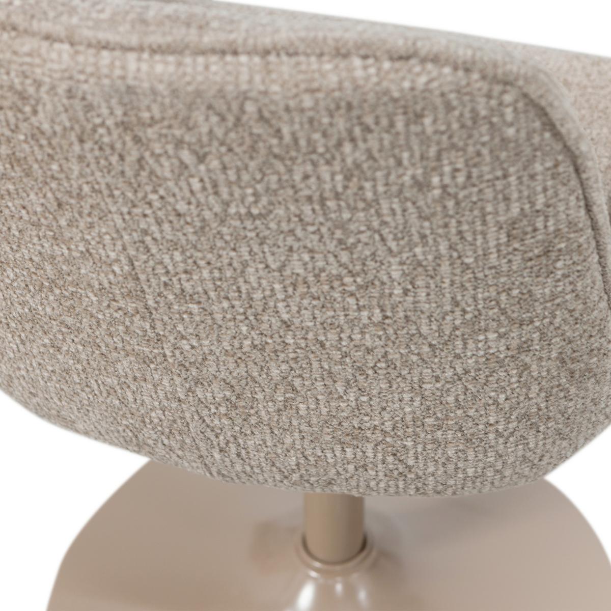 Barhocker Marten Sandfarben B: 45cm - Sandfarben, MODERN, Textil/Metall (45/110/50cm) - Livetastic