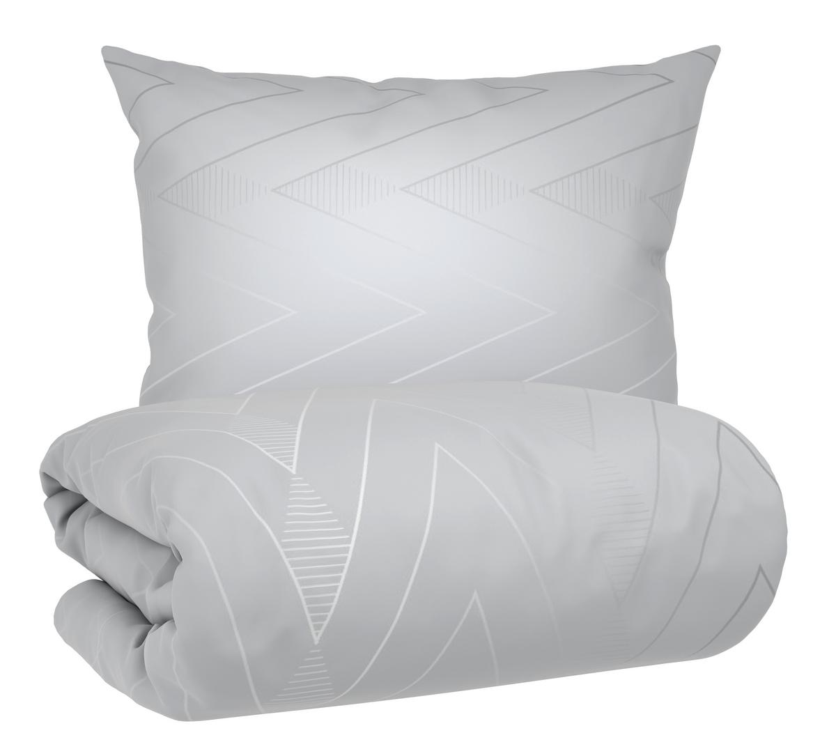 POVLEČENÍ DOHA - světle šedá, textil (140/200cm) - Mömax