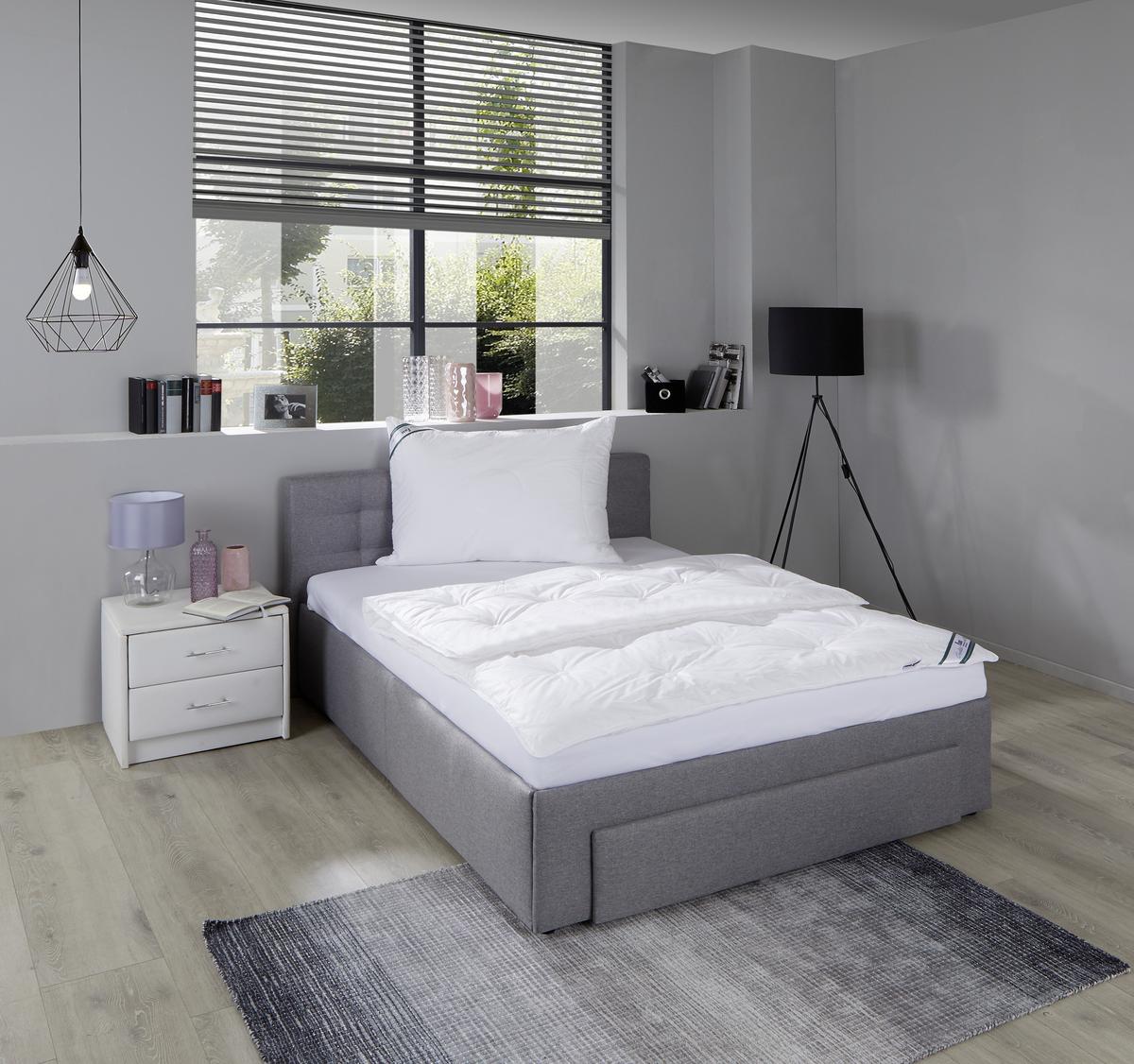 Leichtdecke First Class 2 Polyester 200x140 Cm - Weiß, MODERN, Textil (140/200cm) - FAN