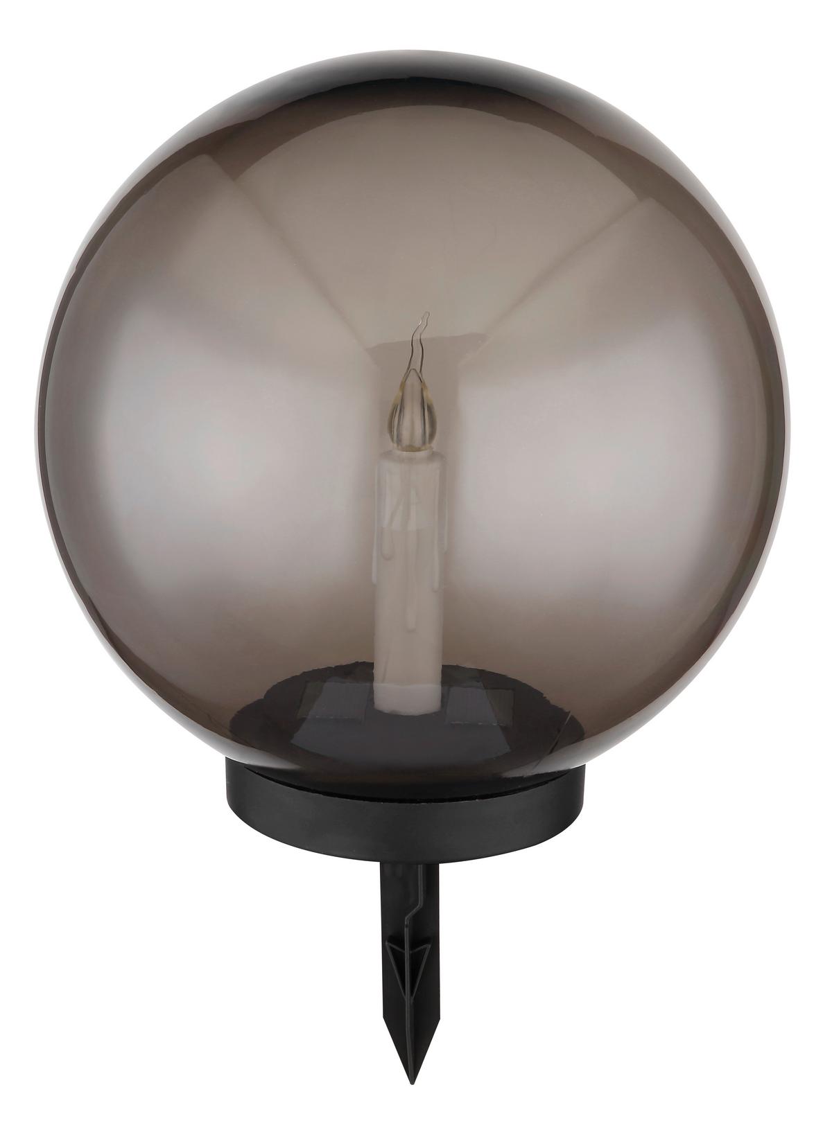 Solarleuchte 33819 - Schwarz/Grau, Basics, Kunststoff (25/38,5cm) - Globo
