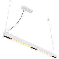 Led-hängeleuchte H: 120 Cm 1-Flammig Farbwechsler - Weiß, Design, Glas/Kunststoff (119/7/120cm) - Globo