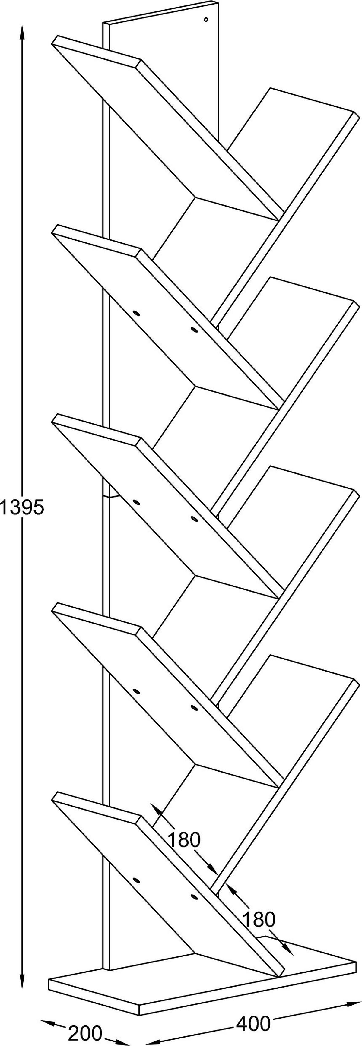 Regal Nulis Anthrazit B: 40 cm - Anthrazit, Design, Holzwerkstoff (40/140/20cm) - MID.YOU