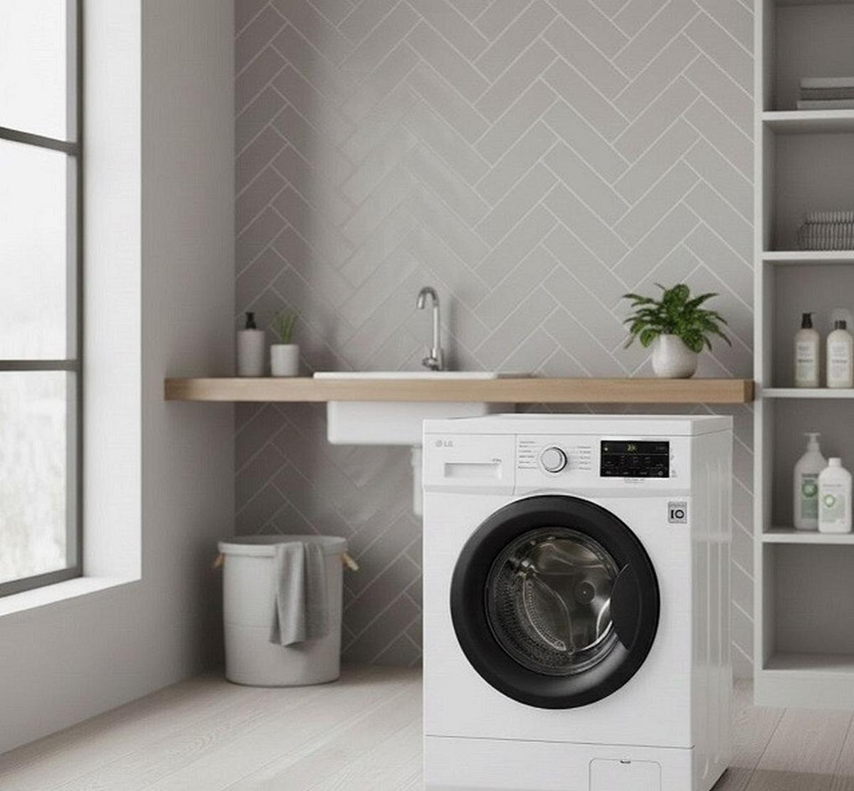 Szabadonálló Mosógép Lg F2j3wsbwe - fehér, Basics, fém (60/44/85cm)