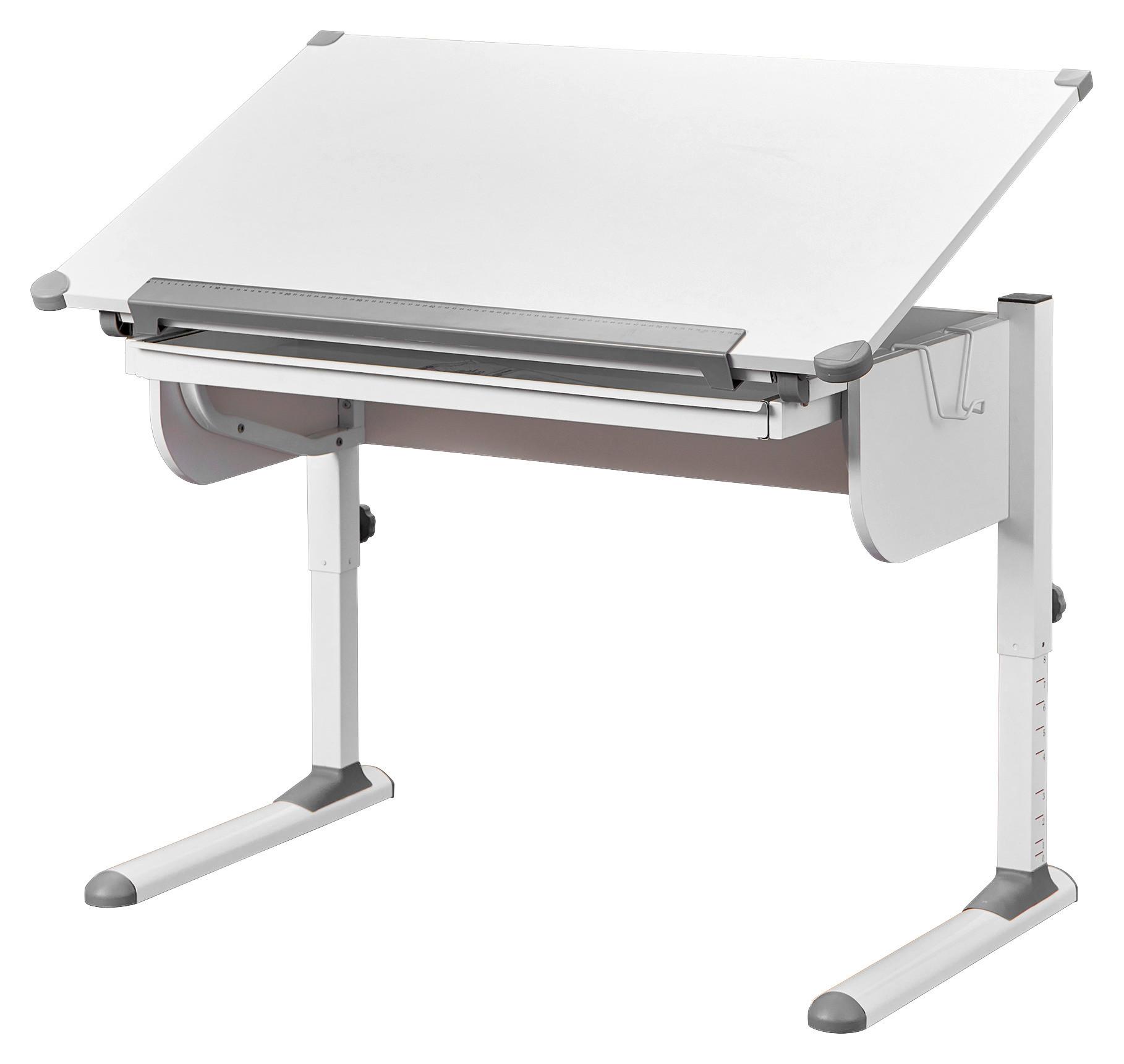 Höhenverstellbarer Jugendschreibtisch mit neigbarer Tischplatte