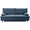 Schlafsofa Virgo - Blau/Schwarz, KONVENTIONELL, Textil (212/97/105cm) - MID.YOU