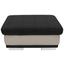 Hocker Seaside - Chromfarben/Dunkelgrau, KONVENTIONELL, Textil (97/47/67cm) - Luca Bessoni Hocker Seaside - Chromfarben/Dunkelgrau, KONVENTIONELL, Textil (97/47/67cm) - Luca Bessoni