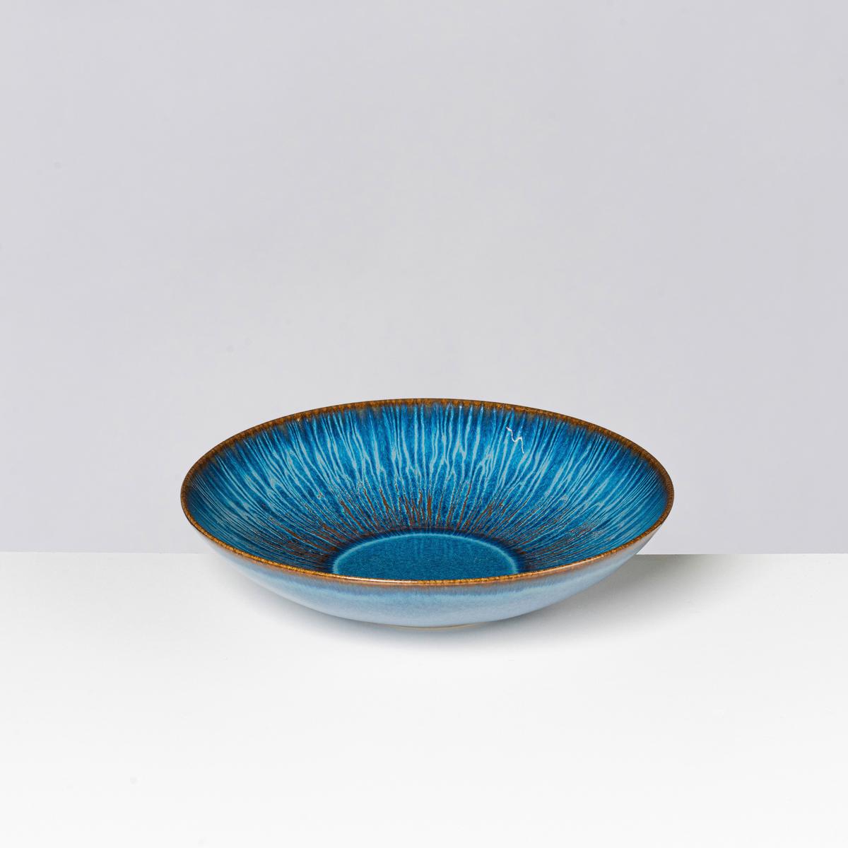 Suppentellerset 4 -teilig. Steinzeug, Blau - Blau, Basics, Keramik (22,2/5cm) - Gipfelstück