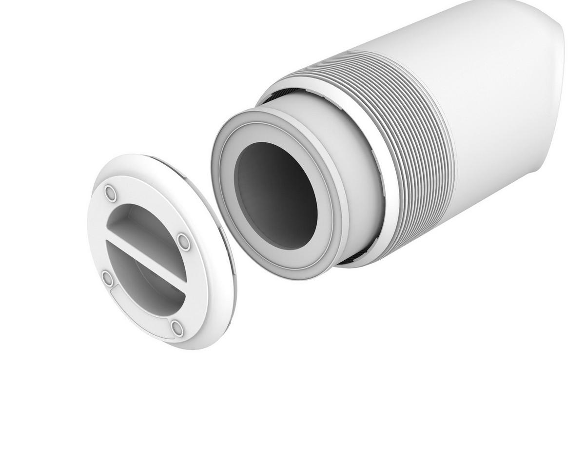 Luftreiniger Compact Bis 11 M², Hepa-Filter - Weiß, Basics, Kunststoff (20/40/20cm) - P & B