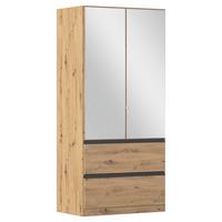 Drehtürenschrank Costa Eiche Artisan Dekor - Eiche Artisan, MODERN, Holzwerkstoff (91/197/54cm) - Rauch Möbel