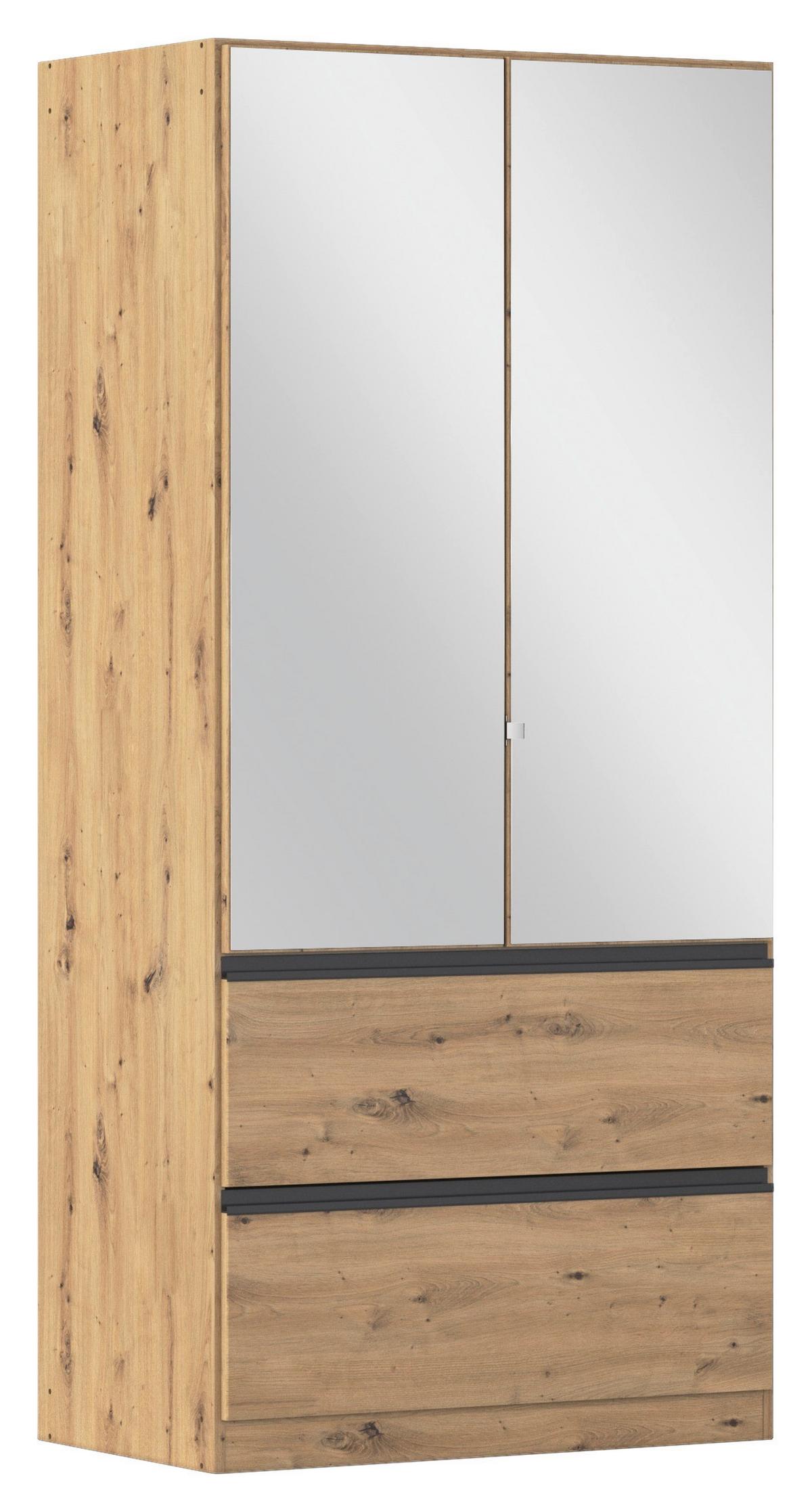 Drehtürenschrank Costa Eiche Artisan Dekor - Eiche Artisan, MODERN, Holzwerkstoff (91/197/54cm) - Rauch Möbel