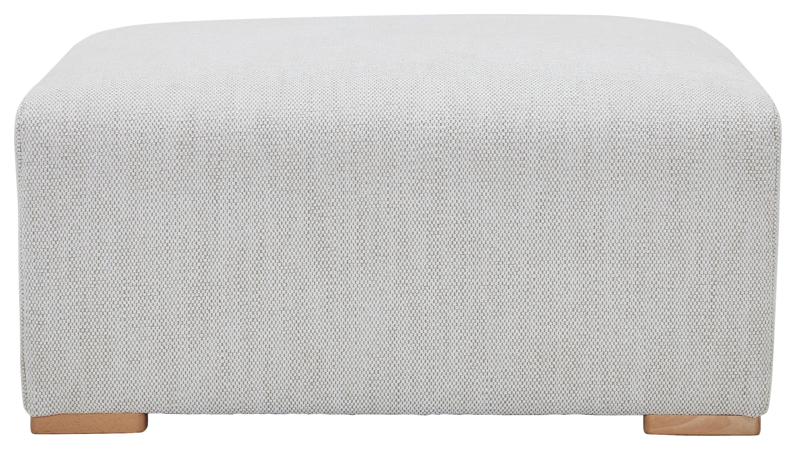 Hocker Vouge Beige  B: 101 cm - Beige/Buchefarben, KONVENTIONELL, Textil (101/44/92cm) - Livetastic