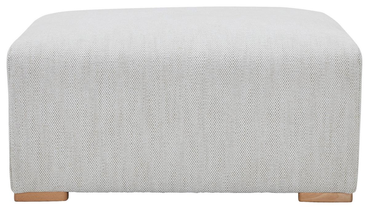 Hocker Vouge Beige  B: 101 cm - Beige/Buchefarben, KONVENTIONELL, Textil (101/44/92cm) - Livetastic