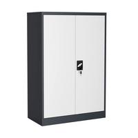 Aktenschrank Malivo Weiß/Anthrazit B: 80cm - Anthrazit/Weiß, KONVENTIONELL, Metall (80/120/40cm) - MID.YOU