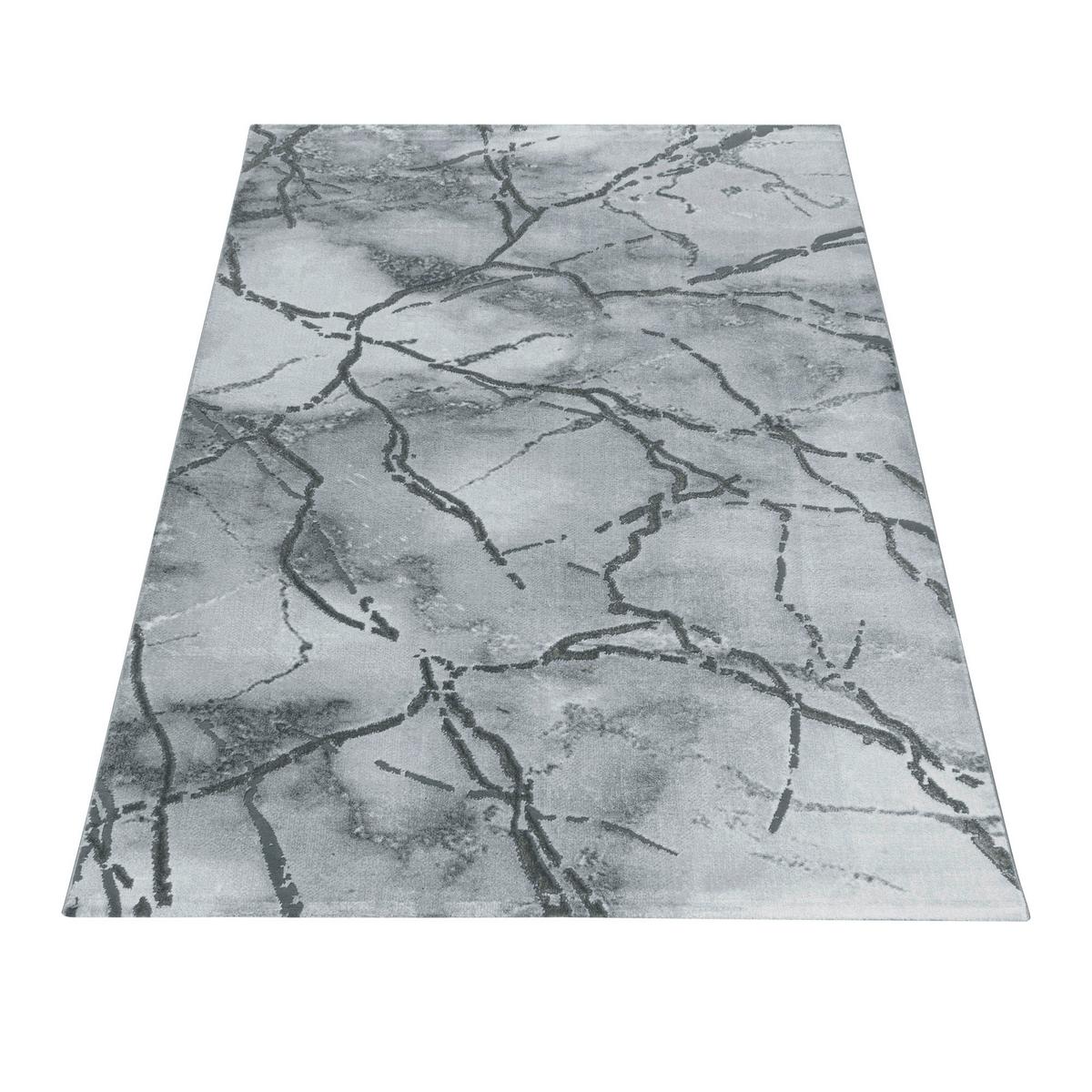 Teppich Läufer Silberfarben Naxos 80x250 Cm - Silberfarben, Design, Textil (80/250cm)