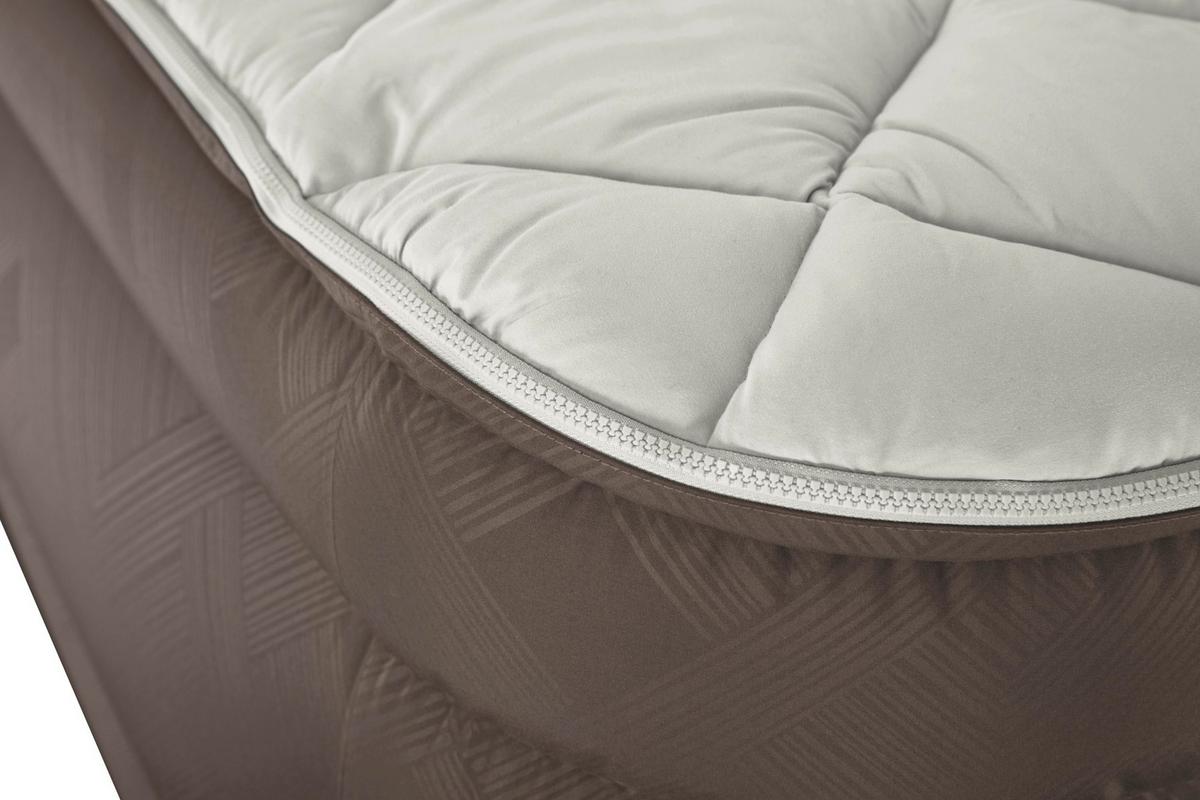 Luftbett Gloria 203x152x51 Cm Bis 350kg, Inkl. Pumpe - Braun/Grau, KONVENTIONELL, Kunststoff/Metall (203/152/51cm) - Bestway
