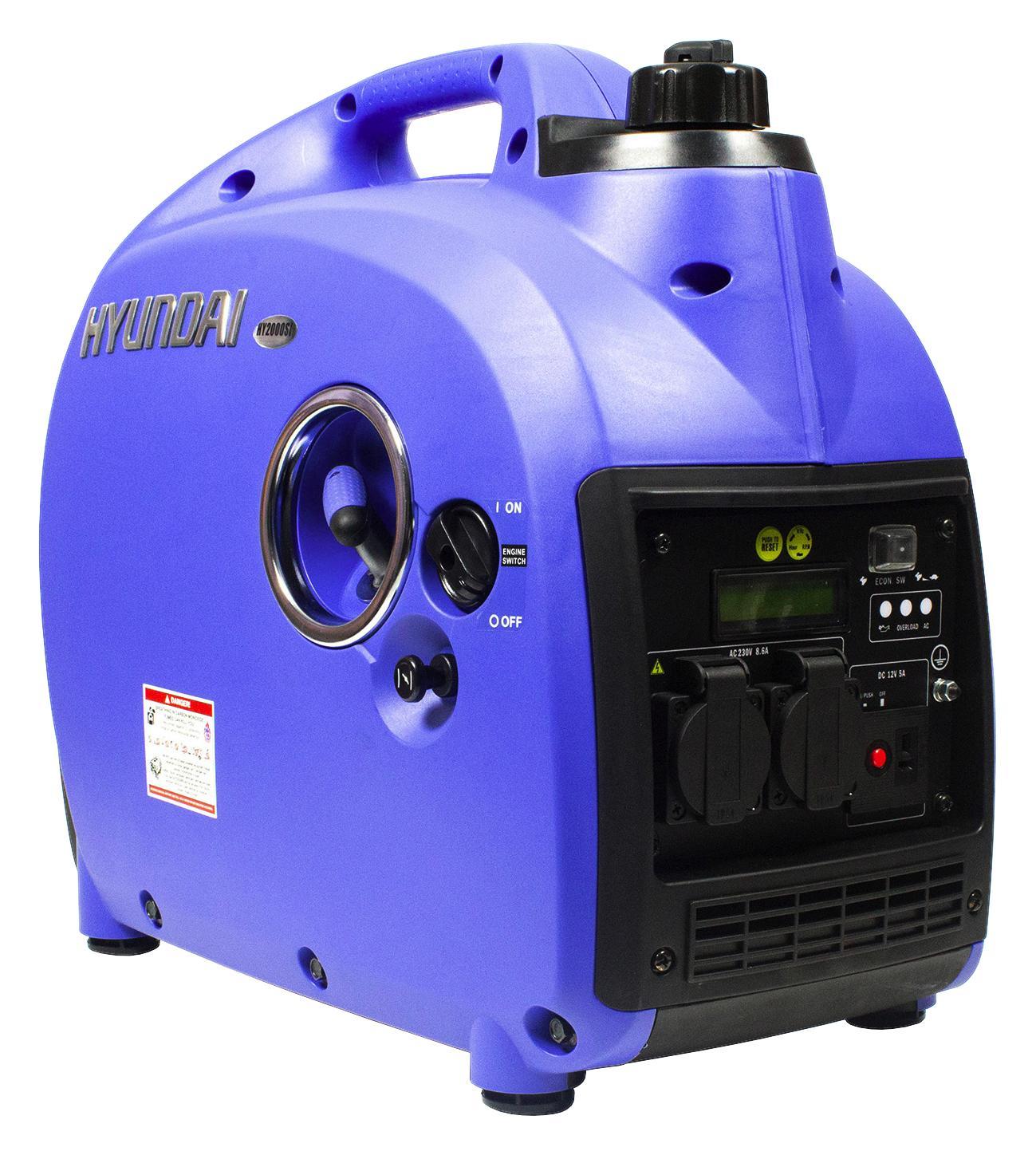 Stromerzeuger HY2000Si D - Blau, KONVENTIONELL, Kunststoff (51/45/28,6cm) - Hyundai