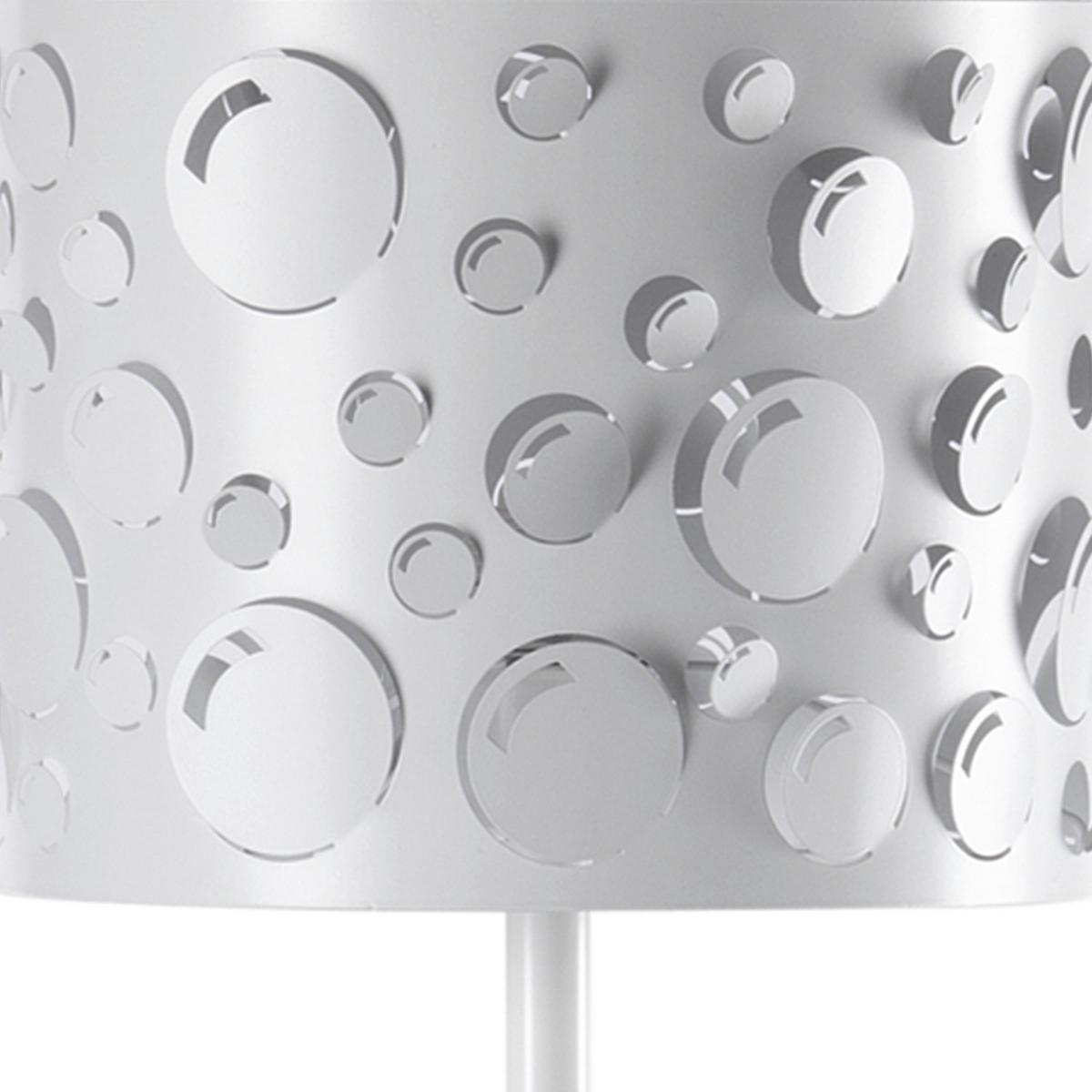 Stehleuchte Ricky Schwarz Sahara L: 30 Cm - Weiß Hochglanz/Schwarz, Design, Kunststoff/Metall (30/30/164cm)