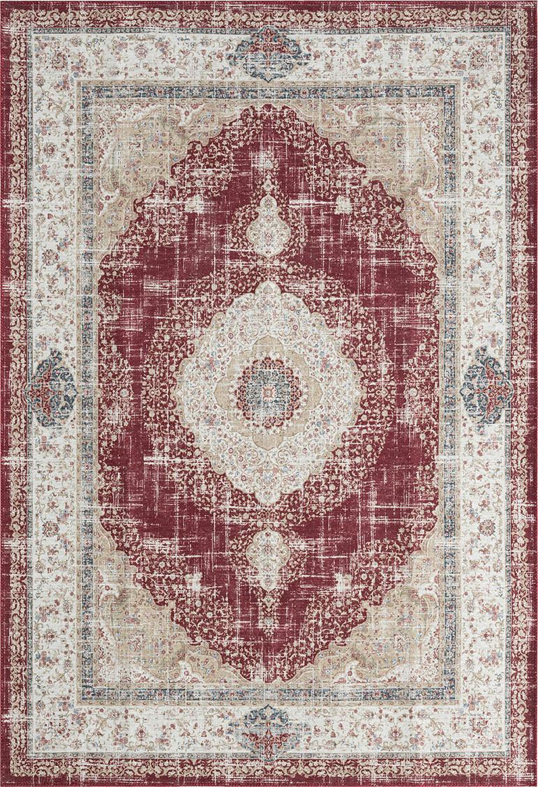 PLOCHO TKANÝ KOBEREC Olivia 3, 160/230cm, červená - červená, Konventionell, textil (160/230cm) - Mömax