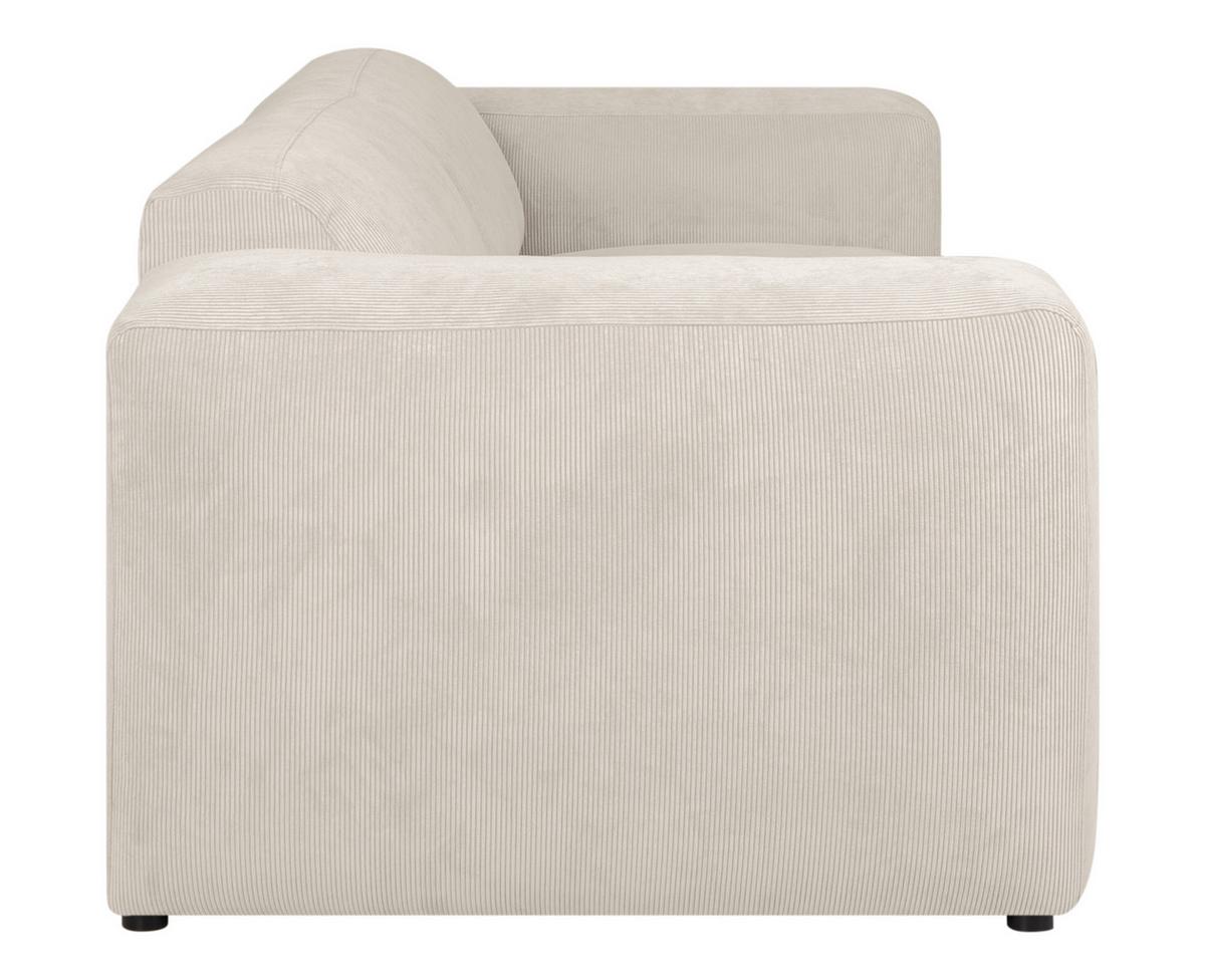 3-sitzer-sofa Hannah Creme B: 247 Cm - Creme/Schwarz, Design, Textil (247/75/104cm) - MID.YOU