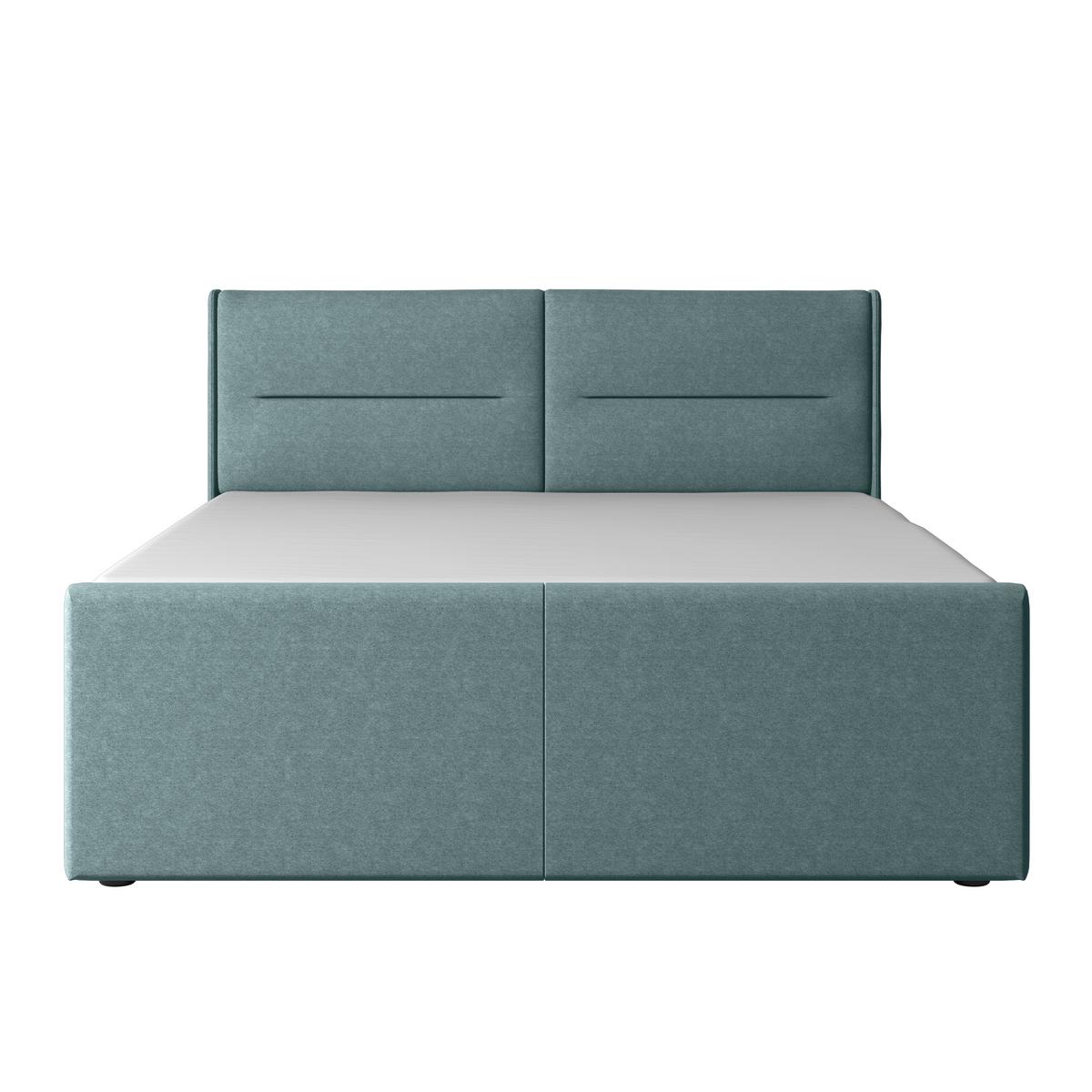Boxspringbett mit Bettkasten Kyoto Blau 180x200 - Blau, MODERN, Holz/Kunststoff (180/200cm) - MID.YOU