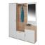 Garderobe Mia - Eichefarben/Weiß, MODERN, Glas/Holzwerkstoff (150/190/30cm) Garderobe Mia - Eichefarben/Weiß, MODERN, Glas/Holzwerkstoff (150/190/30cm)