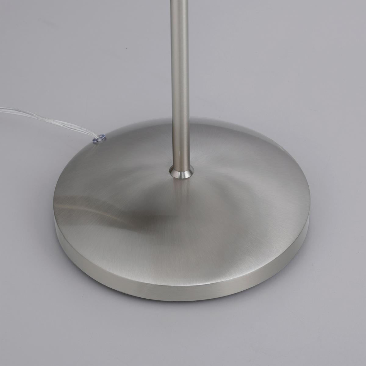 LED-Stehleuchte 400-55 Pino - Edelstahlfarben, Basics, Glas/Metall (74/74/163cm) - Paul Neuhaus