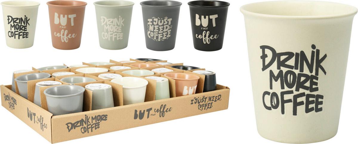 Pohár Q80000900 - sötétnarancs/fekete, Basics, kerámia