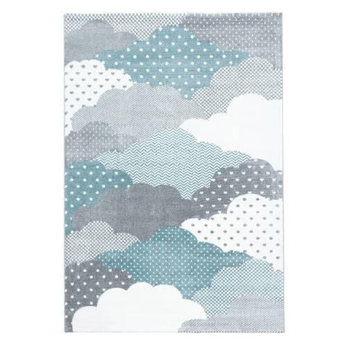 Detský koberec OBLAKY, 140x200 - modrá, Trend, textil (140/200cm) - Ben'n'jen